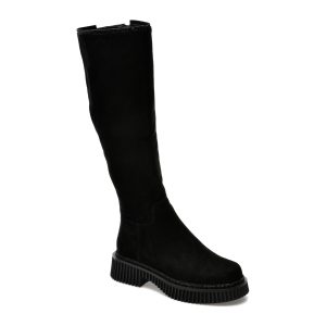 Cizme EPICA negre, QV00006, din piele intoarsa