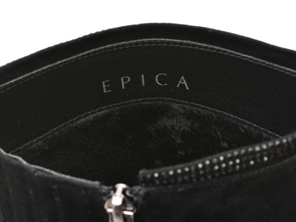 Cizme EPICA negre, QV00006, din piele intoarsa