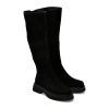 Cizme EPICA negre, QV00006, din piele intoarsa