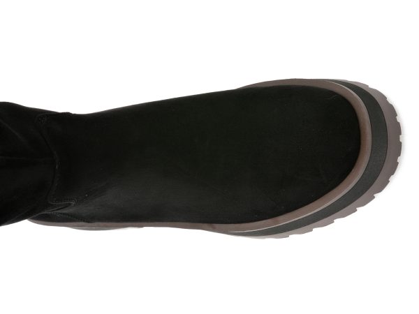 Cizme EPICA negre, QV00030, din piele intoarsa