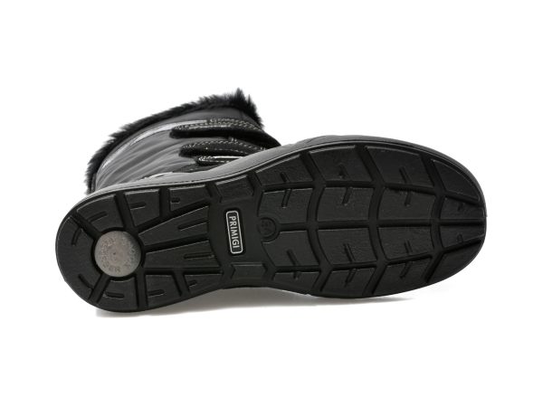 Cizme PRIMIGI negre, 28777, din piele intoarsa si material textil