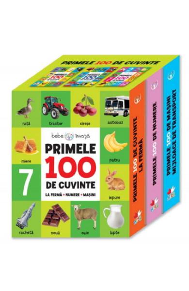 cutie_primele_100_1.jpg Cutie. Primele 100 de cuvinte. La ferma - Numere - Masini
