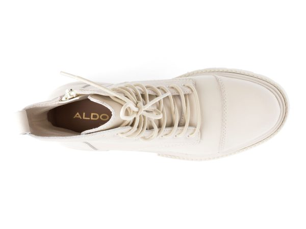 Ghete ALDO albe, BIGMARK115, din piele naturala