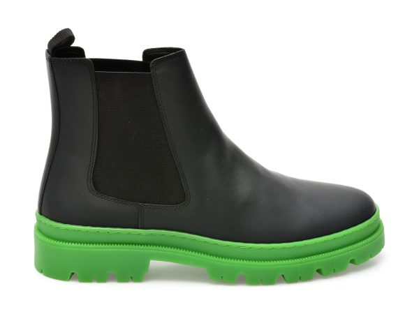Ghete ALDO negre, ALENCIA004, din material textil si piele ecologica