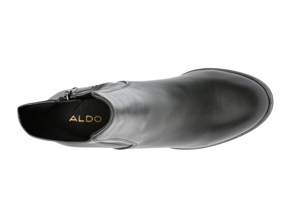 Ghete ALDO negre, RANOBREREL001, din piele naturala