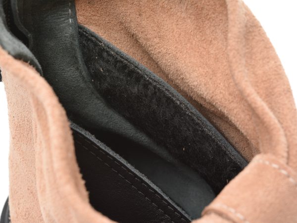 Ghete EPICA maro, 291Z725, din piele intoarsa