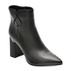 Ghete EPICA negre, 1R682, din piele naturala