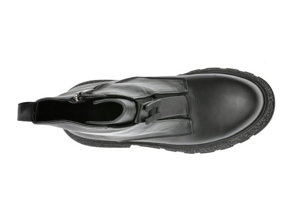 Ghete EPICA negre, 208945, din piele naturala