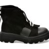 Ghete EPICA negre, 291Z725, din piele intoarsa