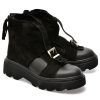 Ghete EPICA negre, 291Z725, din piele intoarsa