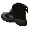 Ghete EPICA negre, 291Z725, din piele intoarsa