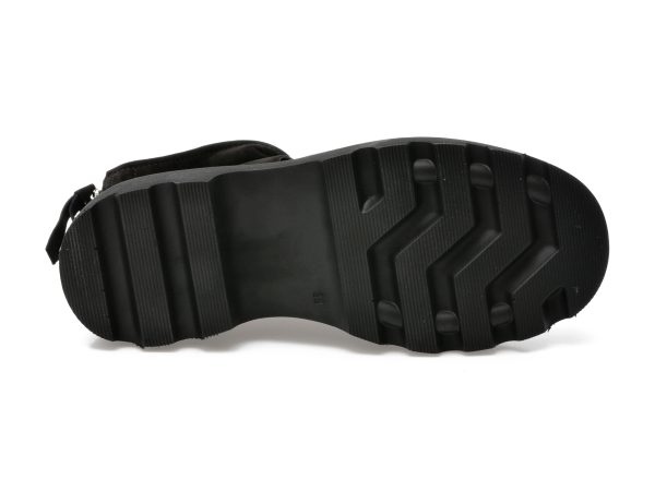 Ghete EPICA negre, 291Z725, din piele intoarsa