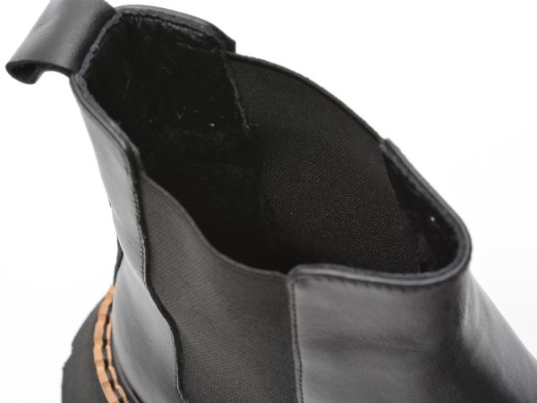 Ghete EPICA negre, 394441, din piele naturala