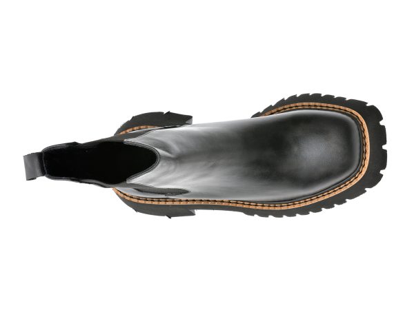 Ghete EPICA negre, 394441, din piele naturala
