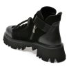 Ghete EPICA negre, 4003291, din piele intoarsa