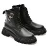 Ghete EPICA negre, 523337, din piele naturala