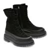 Ghete EPICA negre, 66132, din piele intoarsa