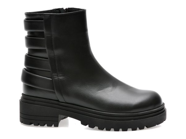 Ghete EPICA negre, 88160, din piele naturala