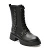 Ghete EPICA negre, J700013, din piele naturala