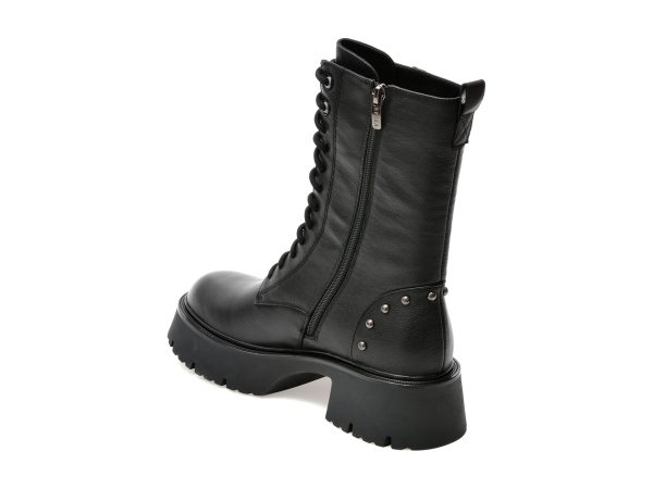 Ghete EPICA negre, J700013, din piele naturala