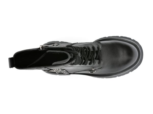 Ghete EPICA negre, J700013, din piele naturala