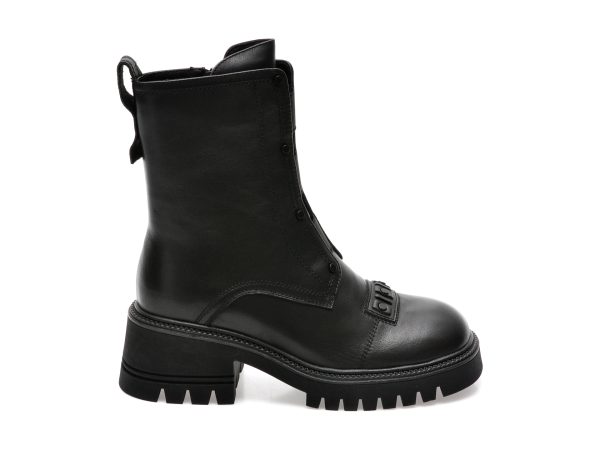 Ghete EPICA negre, J700019, din piele naturala