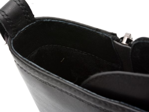 Ghete EPICA negre, J700019, din piele naturala