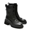 Ghete EPICA negre, J700019, din piele naturala