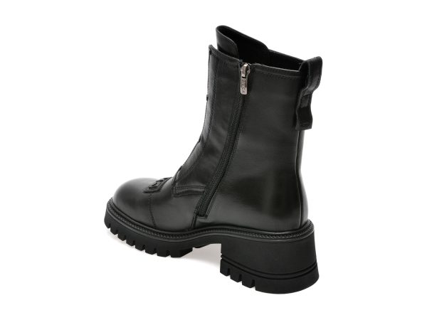 Ghete EPICA negre, J700019, din piele naturala