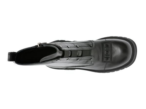 Ghete EPICA negre, J700019, din piele naturala