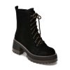 Ghete EPICA negre, QV00031, din piele intoarsa