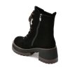 Ghete EPICA negre, QV00031, din piele intoarsa