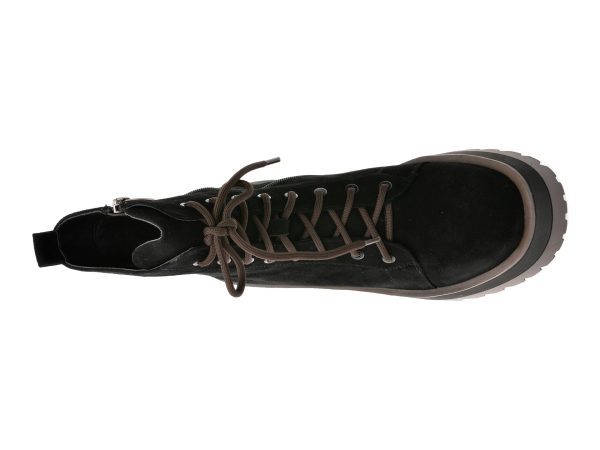Ghete EPICA negre, QV00031, din piele intoarsa