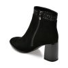 Ghete EPICA negre, QV00056, din piele intoarsa