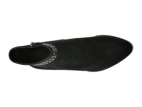 Ghete EPICA negre, QV00056, din piele intoarsa