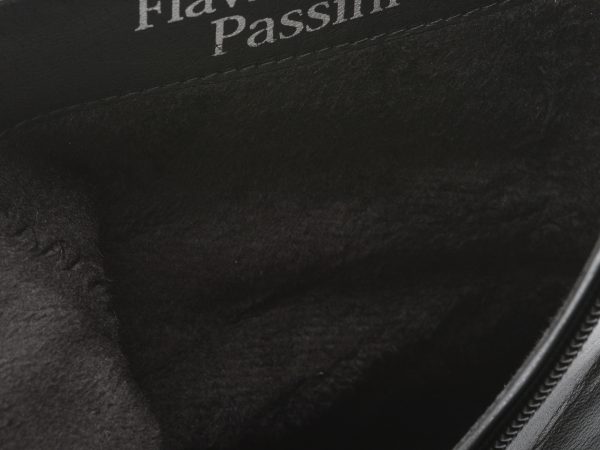 Ghete FLAVIA PASSINI negre, KA996, din piele naturala