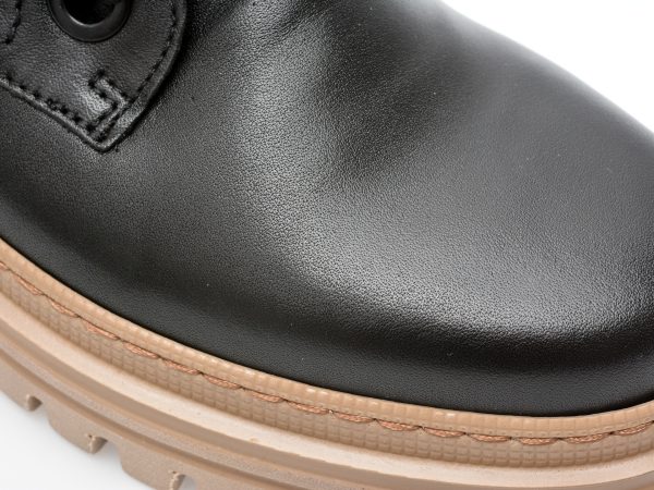 Ghete GABOR negre, 91721, din piele naturala