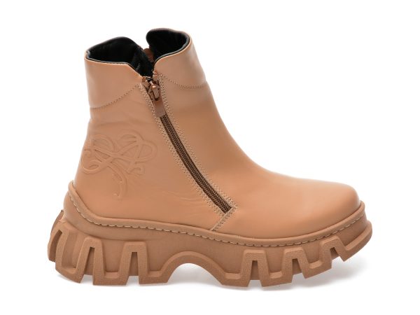 Ghete GRYXX bej, 308890, din piele naturala