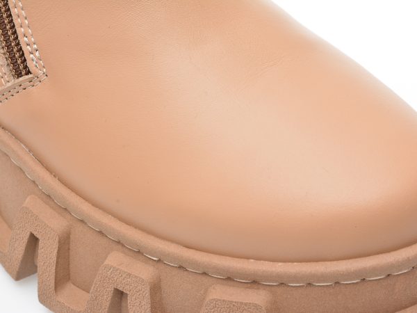 Ghete GRYXX bej, 308890, din piele naturala