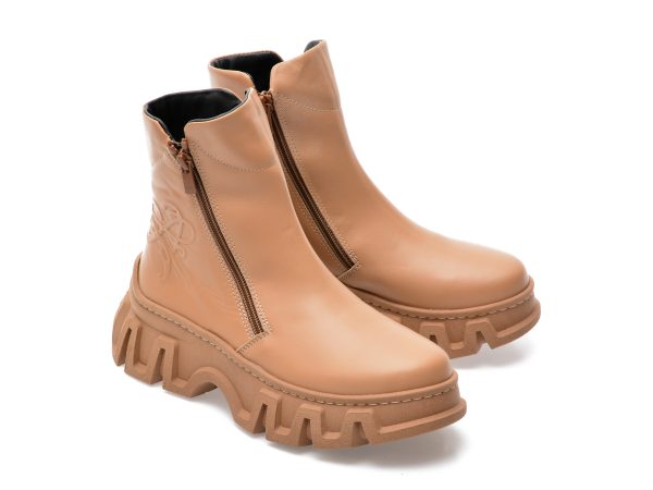 Ghete GRYXX bej, 308890, din piele naturala