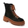 Ghete GRYXX negre, 2153351, din piele intoarsa