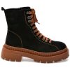 Ghete GRYXX negre, 2153351, din piele intoarsa