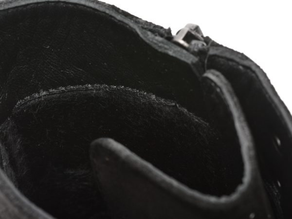 Ghete GRYXX negre, 2153351, din piele intoarsa