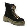 Ghete GRYXX negre, 2153351, din piele intoarsa
