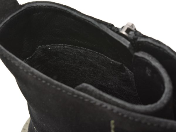 Ghete GRYXX negre, 2153351, din piele intoarsa