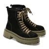 Ghete GRYXX negre, 2153351, din piele intoarsa