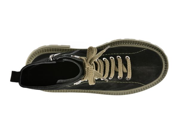 Ghete GRYXX negre, 2153351, din piele intoarsa