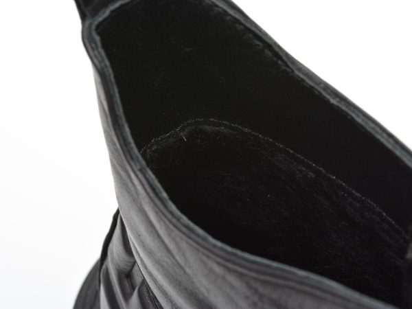 Ghete GRYXX negre, 21857, din piele naturala