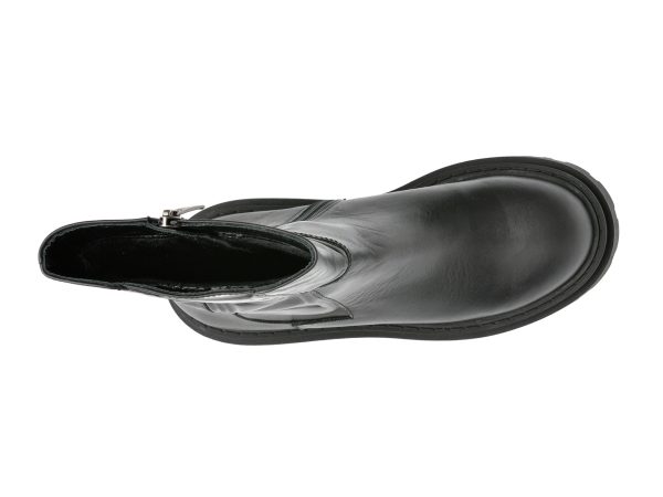 Ghete GRYXX negre, 21868, din piele naturala