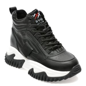Ghete GRYXX negre, 22055, din piele naturala